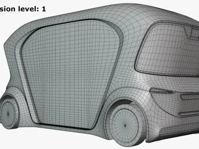 Bosch driverless minibus 3D model
