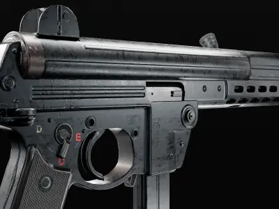 Walther MPL Low-poly 3D model