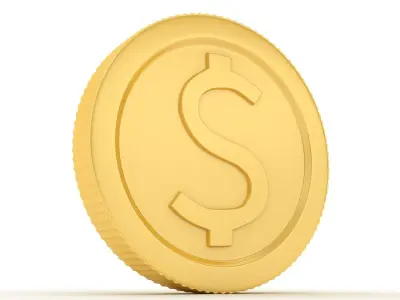 dollar coin 3D model