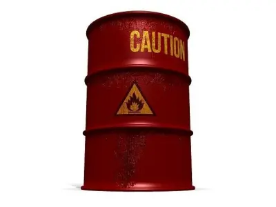 Barrel With Various Textures 3D model