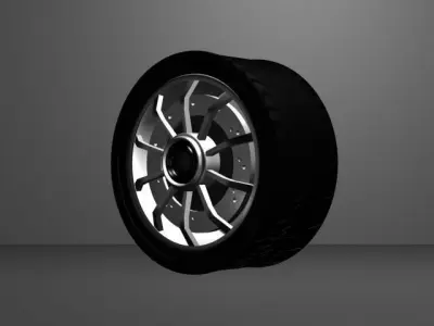 rims 1 wheel 3D model