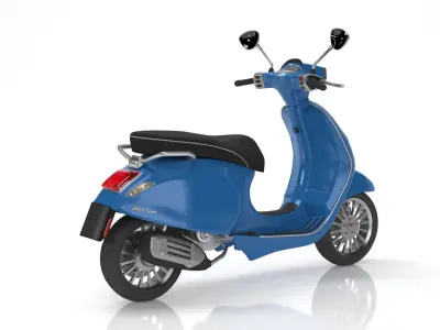 Vespa Sprint Blue 3D model