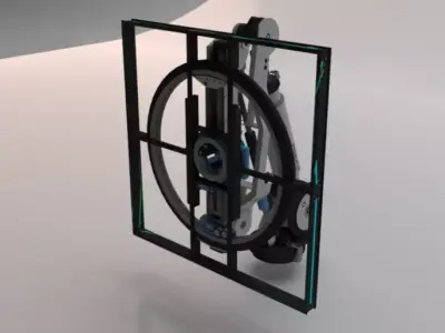 Sci-Fi Motion Platform 02 Low-poly 3D model