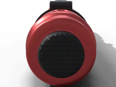 Flashlight peli 1910 Low-poly 3D model