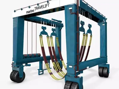 Industrial Marine Travel Lift 3D model
