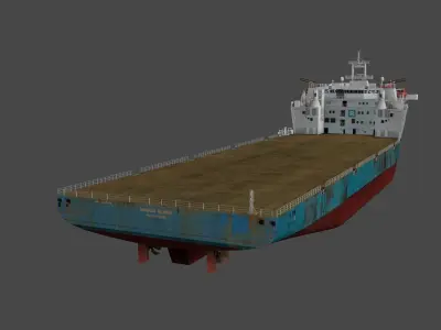 Heavy Load vessel 3D model Low-poly 3D model