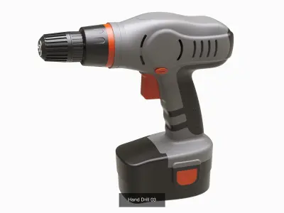 Hand Drill Collection II 9 in 1 3D Model Pack