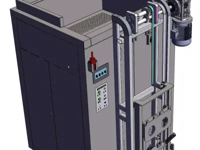 1000KG kitchen waste treatment and reduction machine 3D model