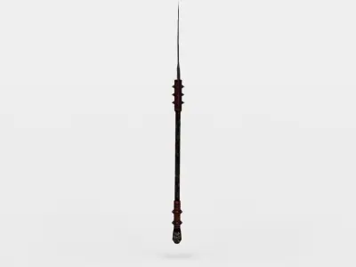 Axe harry potter wand Low-poly 3D model