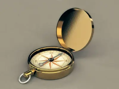 Old Compass 3D model