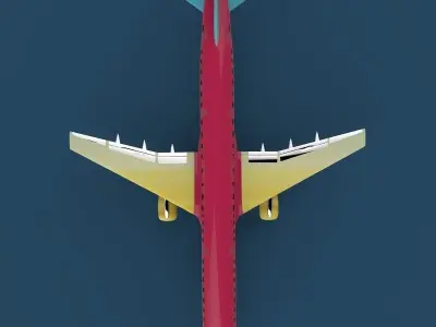 Aeroplane boeing - boeing 3D model