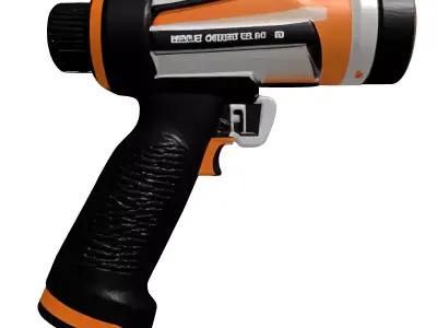 Futuristic Industrial Heat Gun 3D model