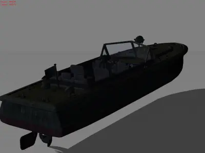 Boat PC117 Low-poly 3D model