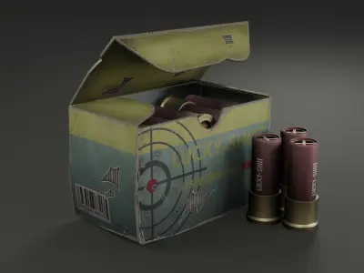 Shotgun  Ammo Low-poly 3D model