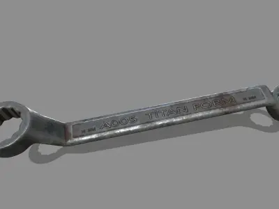 Wrench 1 Low-poly 3D model purchase