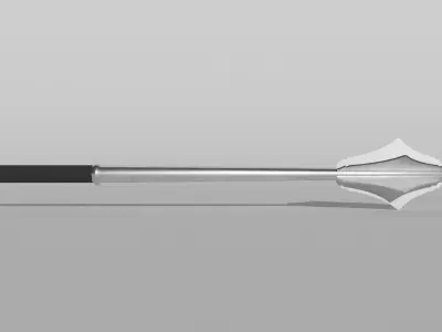 Flanged Mace Low-poly 3D model