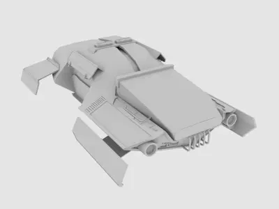 Flying Car Sci-fi 3D model
