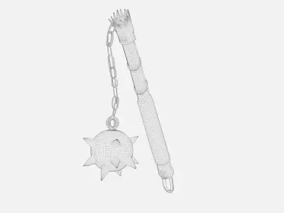 Medieval weapon Low-poly 3D model purchase