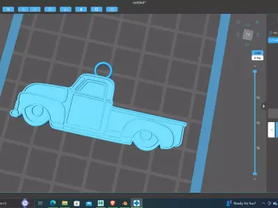 Truck Keychain Printing ready stl file 3D print model