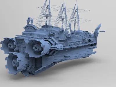 Airship jet boosters 3D model
