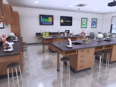 School Lab 3D model