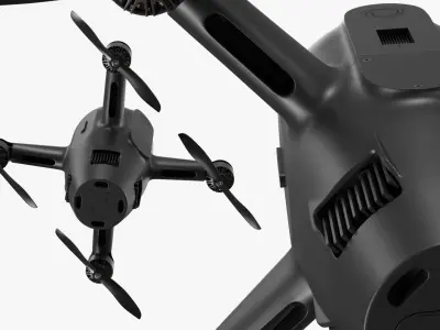  Gobi Air Defense UAV Rigged 