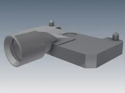 assembled shovel 3D model