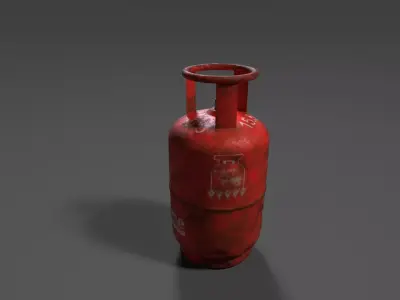 Gas Cylinder Free 3D model buy