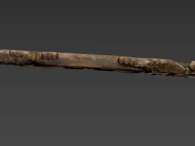 Wooden carving 3D model