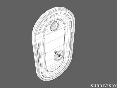Underwater Doors for Games Low-poly 3D model