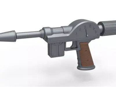 Lawgiver Mk1 of Judge Dredd 3D model