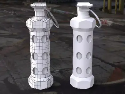 Flashbang - Stun Grenade  Low-poly 3D model