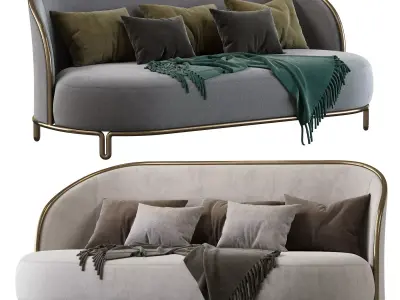  Clan Milano 2019 PIPE Divano 2 posti 3D model