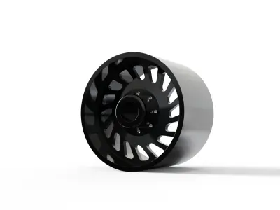 REAR SPECIALITY FORGED D017 WHEEL 3D MODEL 3D model