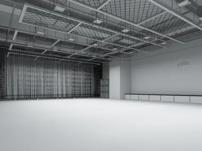 Dance Studio 3D model