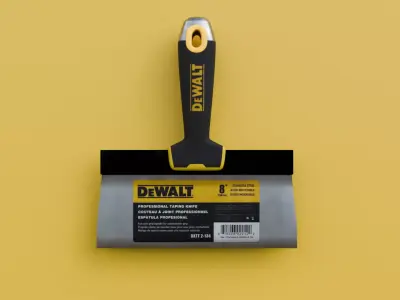 Dewalt drywall knife tool 8inch Low-poly 3D model