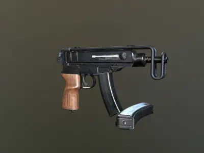 VZ-61 gun Low-poly 3D model