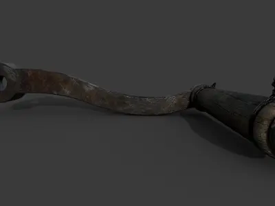 Crank Handle 3D Model - Free High-Poly Asset  Free 3D model