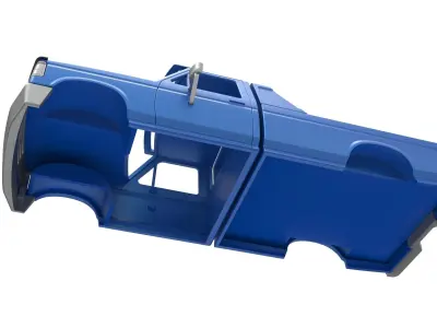 Shell of vintage Monster Truck V4 Scale 1 to 25 3D print model