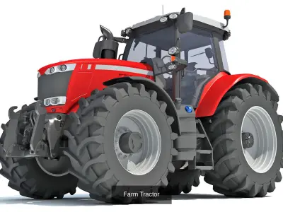 Farm Tractor Collection 3D Model Pack purchase