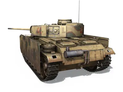 PzKpfw III - Panzer 3 - Ausf M - 421 3D model