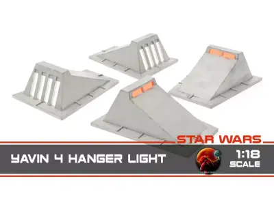 Star Wars Yavin 4 Hangar light - 1-18 scale  Kenner Hasbro 3D print model