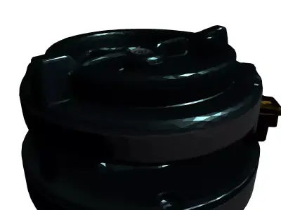 Secure Industrial Hatch with Lock Low-poly 3D model