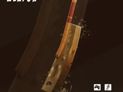 Stylized weapon pack Low-poly 3D model purchase