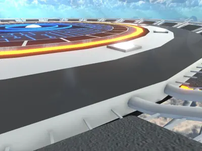 Sci-Fi Floating Platform 3D model