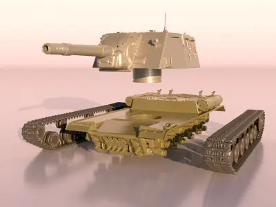 tank ISU152 for print 3D print model