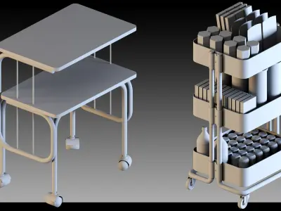 31- Transport trolleys 3D model