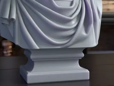 Hannibal Barca Carthaginian General Bust STL File 3D Printable 3D print model