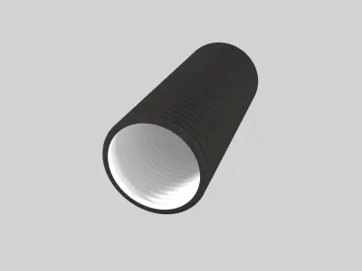 Corrugated pipes PLAST R-PE 3D model