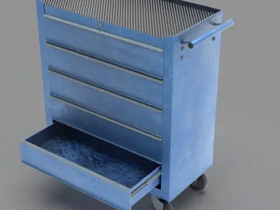 Trolley Toolbox Workshop 3D model